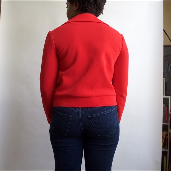 Red Cropped Jacket - Picture 3 of 3